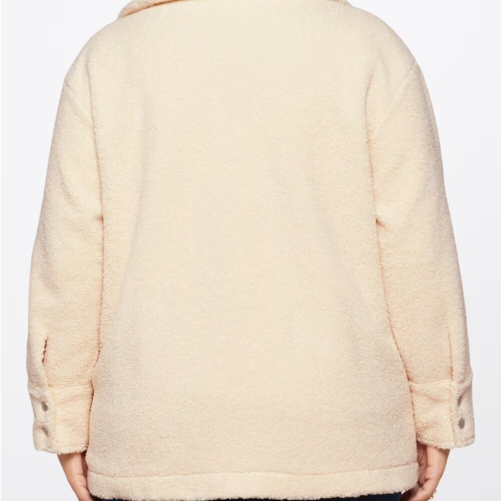 Sanctuary Off-White Teddy Sherpa Jacket 2X - Picture 3 of 7